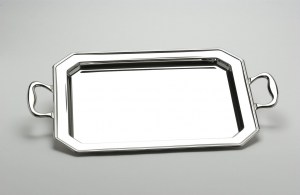 INOX PLATEAU RECTANGLE ANSES OCTO